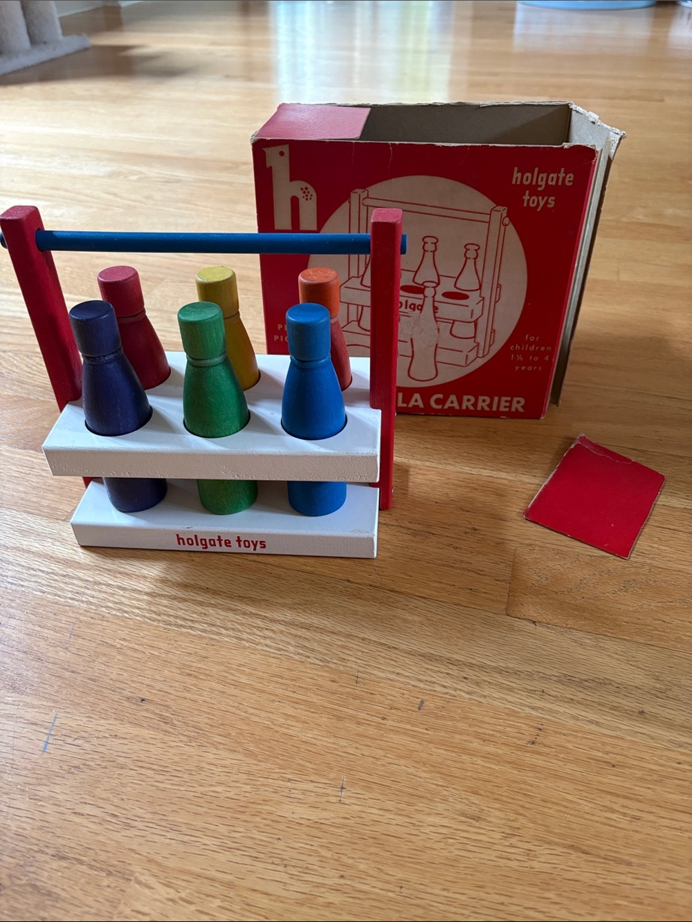 Vintage Holgate Toys Wooden Cola Carrier - No. 146
